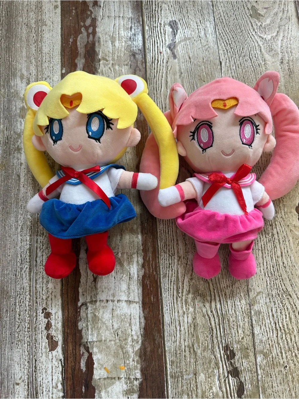 2 Sailor Moon Plush Dolls like new